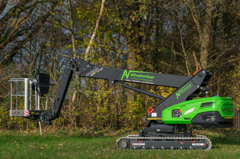 Dagdeel Telescoophoogwerker Hyrax 27.12 Rups + aanhanger